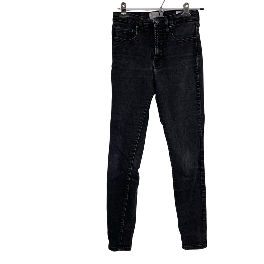 Everlane Grey High Rise Skinny Jeans Womens 27 Zip Fly Denim Casual Classic